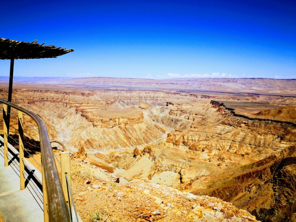 Bezoek Fish River Canyon vanuit Canyon Roadhouse - Namibië Bezoek Fish River Canyon vanuit Canyon Roadhouse - Namibië