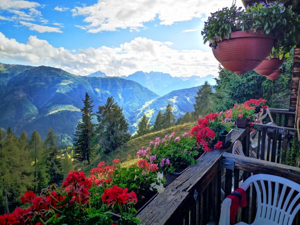 Ons Balkon in Materle - Oostenrijk Ons Balkon in Materle - Oostenrijk