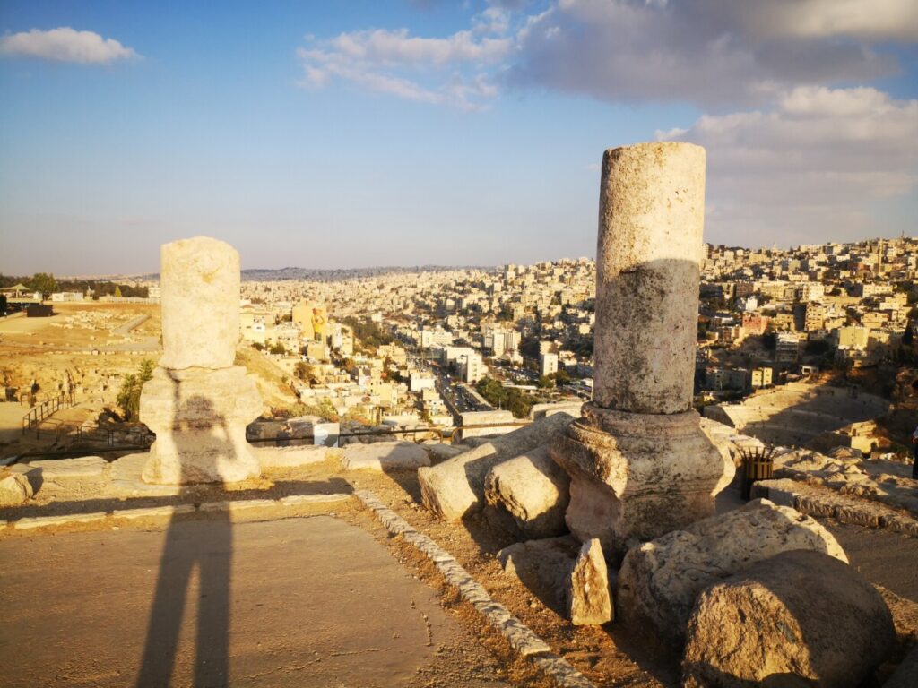 Romeins Citadel in Amman - Jordanië Romeins Citadel in Amman - Jordanië