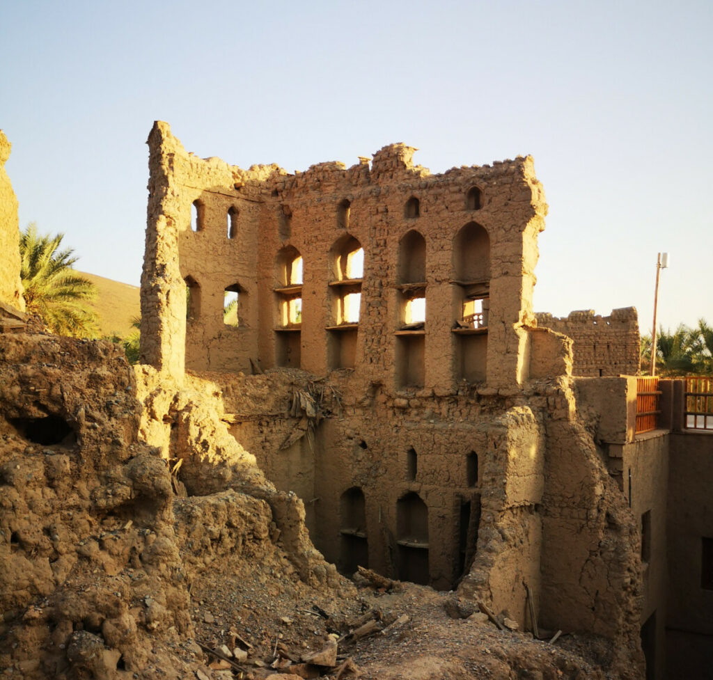 Verlaten dorp in Oman