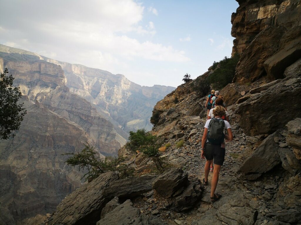 De mooie Balcony Hike in Jebel Shams
