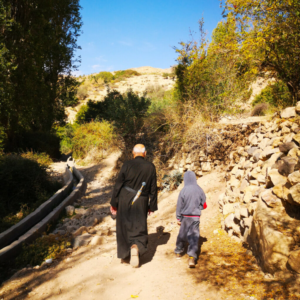 Wandelen rondom het dorp Dana - Jordanië Wandelen rondom het dorp Dana - Jordanië
