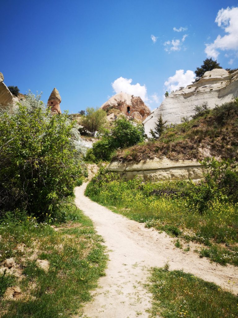 Wandelen in Cappadocië, Göreme - Turkije Wandelen in Cappadocië, Göreme - Turkije