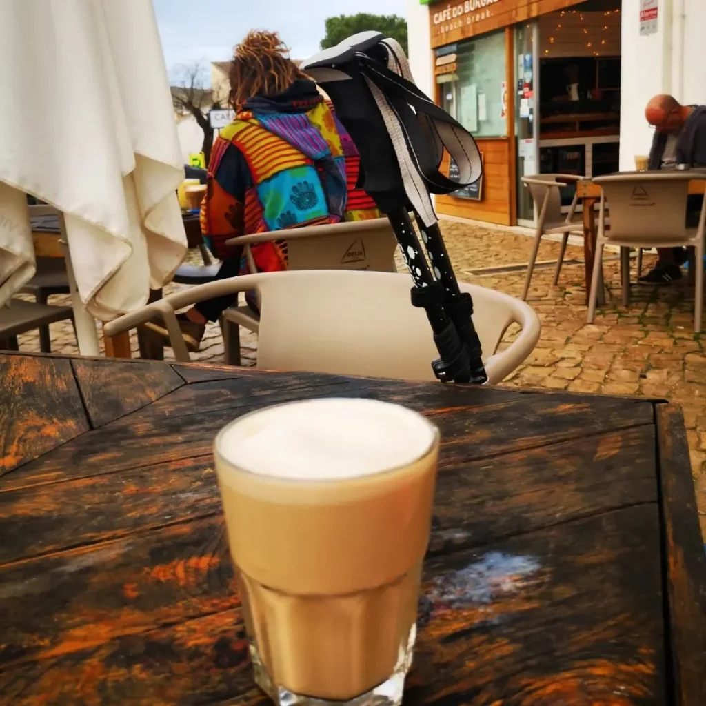 Koffie op de Fishermen's Trail in Burgau Koffie op de Fishermen's Trail in Burgau
