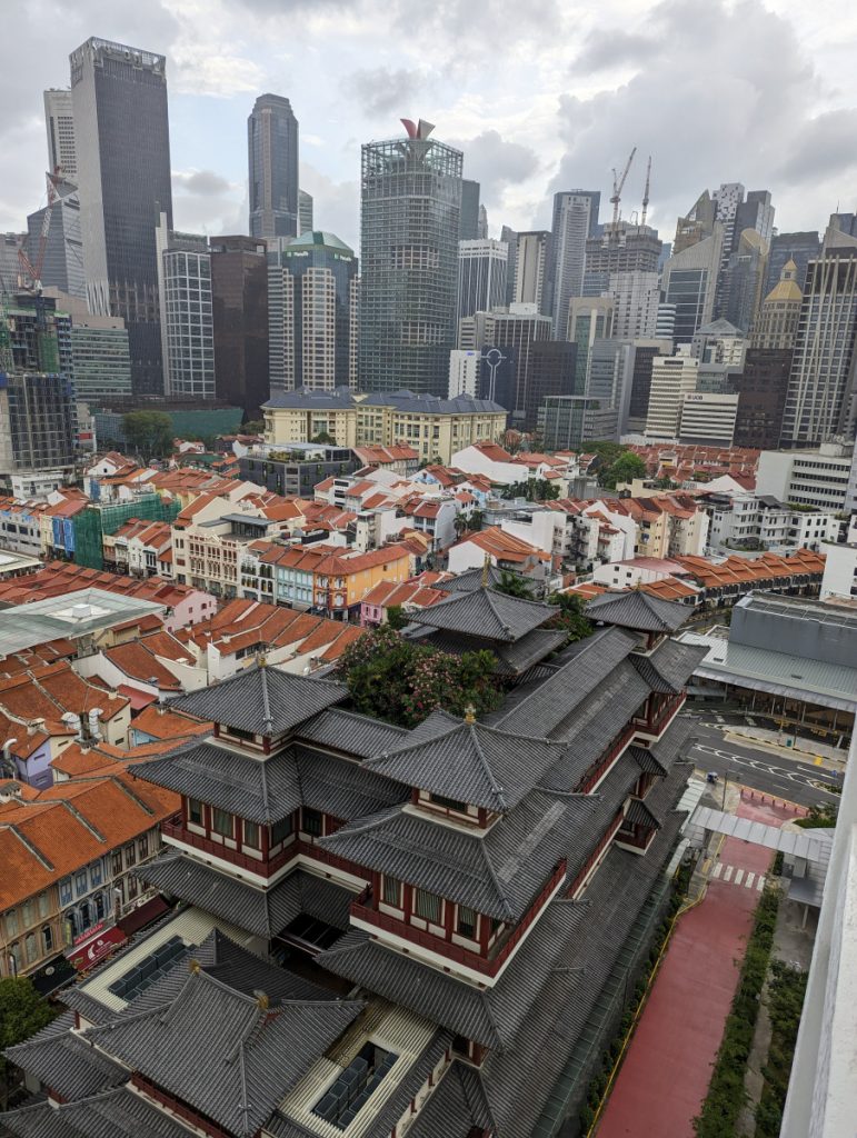 Buddha Tooth Relic Temple Singapore - Uitzicht over omgeving Buddha Tooth Relic Temple Singapore - Uitzicht over omgeving - Top 25 bezienswaardigheden Singapore - Alles voor een Lang Weekend Singapore