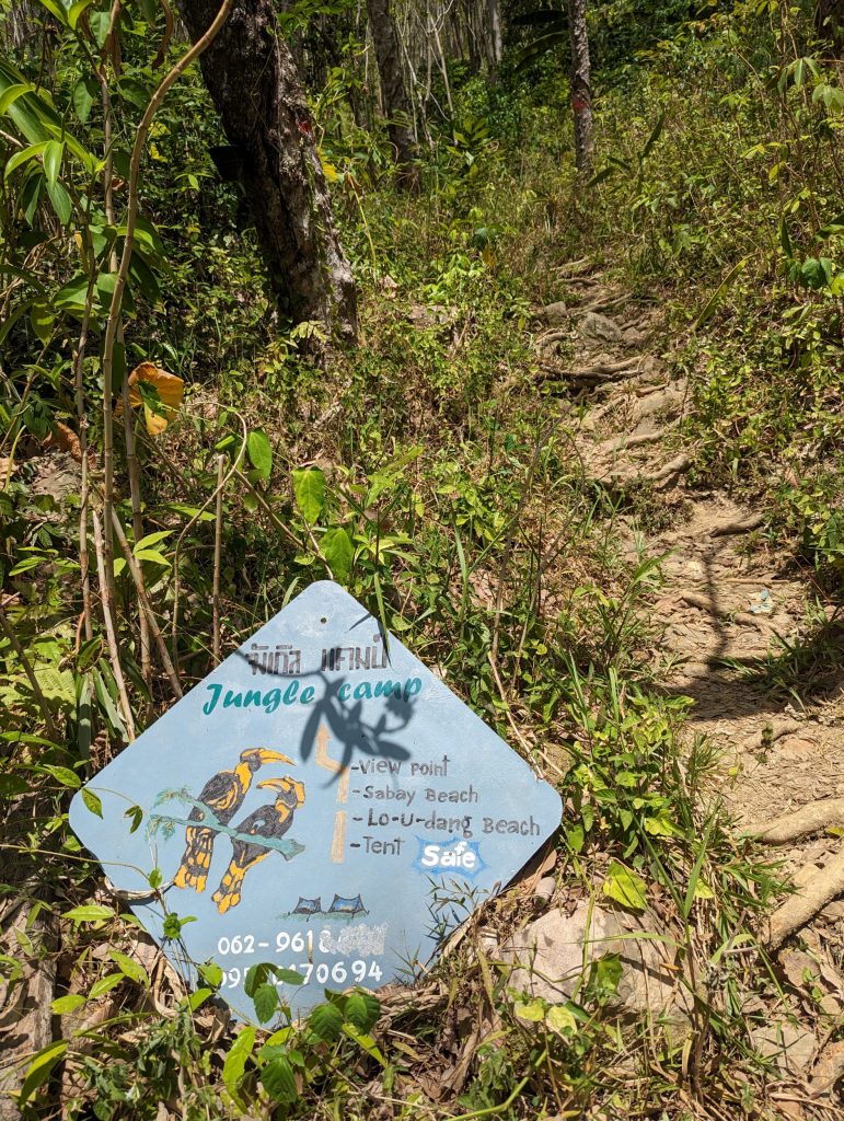 Wandelen naar het Jungle Viewpoint - Wandelen op Koh Mook, Thailand