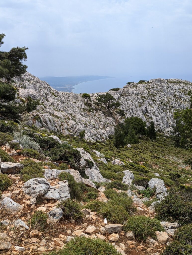 Wandelen op Akramitis berg - Rhodos - Griekenland Wandelen op Akramitis berg - Rhodos - Griekenland