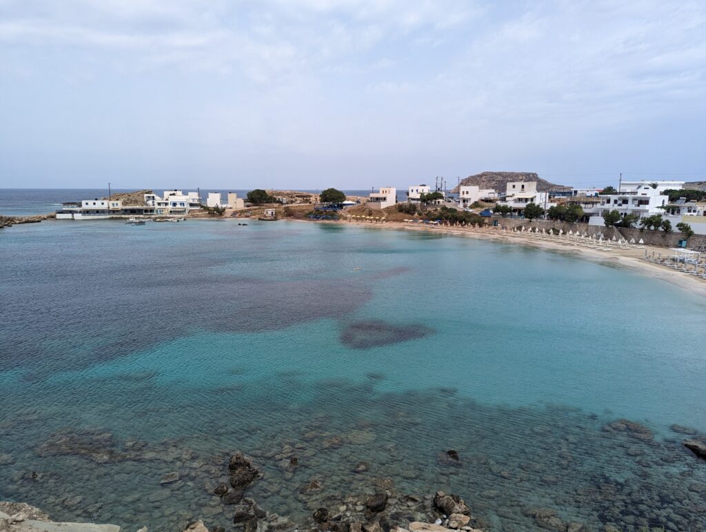 Lefkos Beach de volgende dag - Karpathos Lefkos Beach de volgende dag - Karpathos