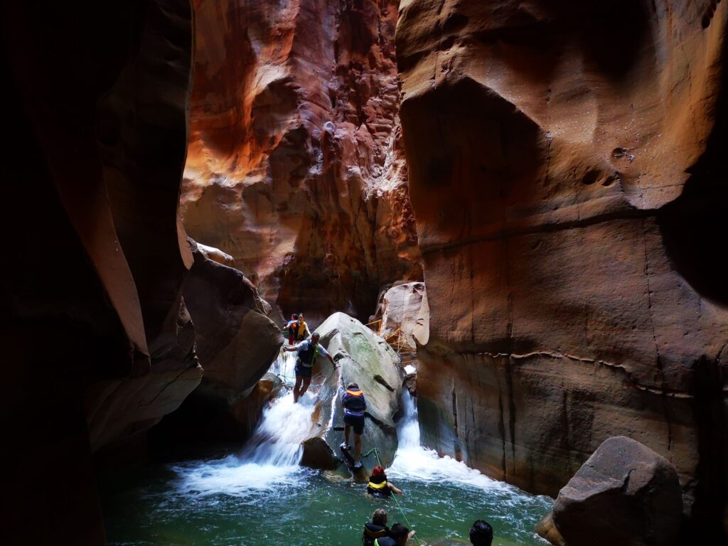 Avontuur in de Wadi Mujib - Jordanië