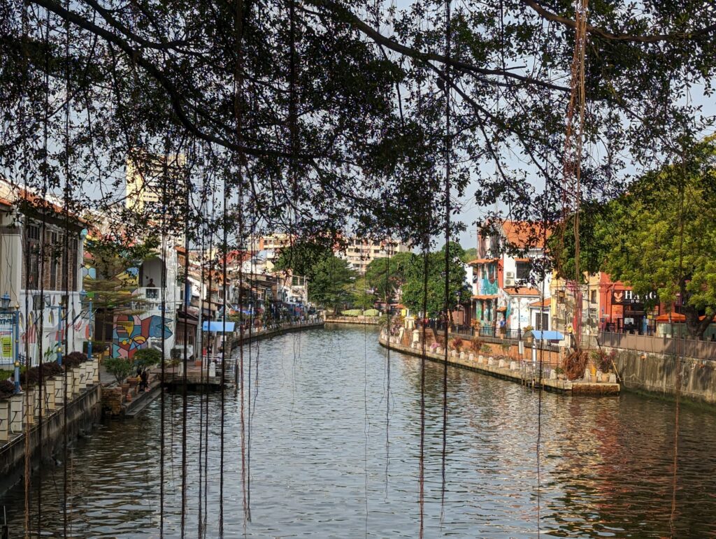 Malacca Rivier in Melaka -Maleisië Malacca Rivier in Melaka -Maleisië