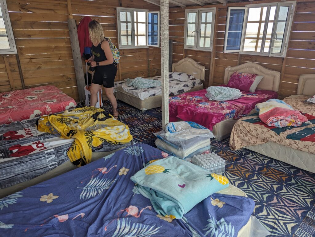 Onze kamer bovenop Whales Head Camp - Oman Onze kamer bovenop Whales Head Camp - Oman