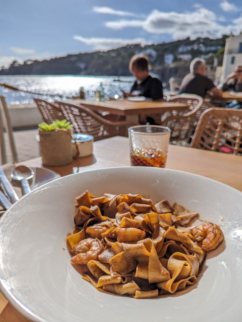 Pasta in Calella de Palagrugell - Spanje Pasta in Calella de Palagrugell - Spanje