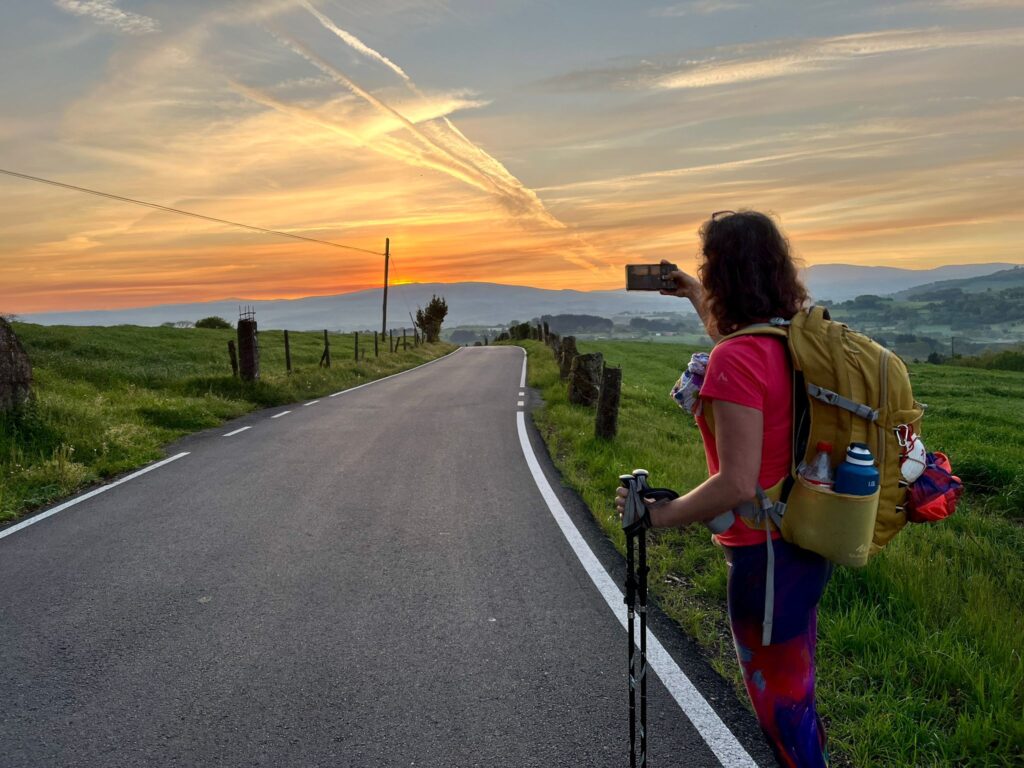 Mooiste zonsopgang van deze Camino Frances