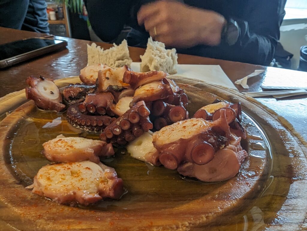 Pulpo in Melide - Camino Frances - Spanje