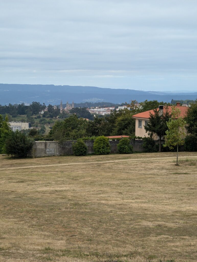 Dag 8 - O Pedrouzo naar Santiago de Compostela 20 km Eerste blik op en in Santiago de Compostela